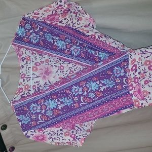 Wrap around full length dress